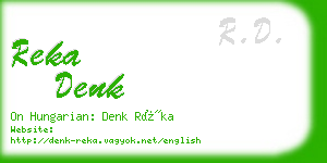 reka denk business card